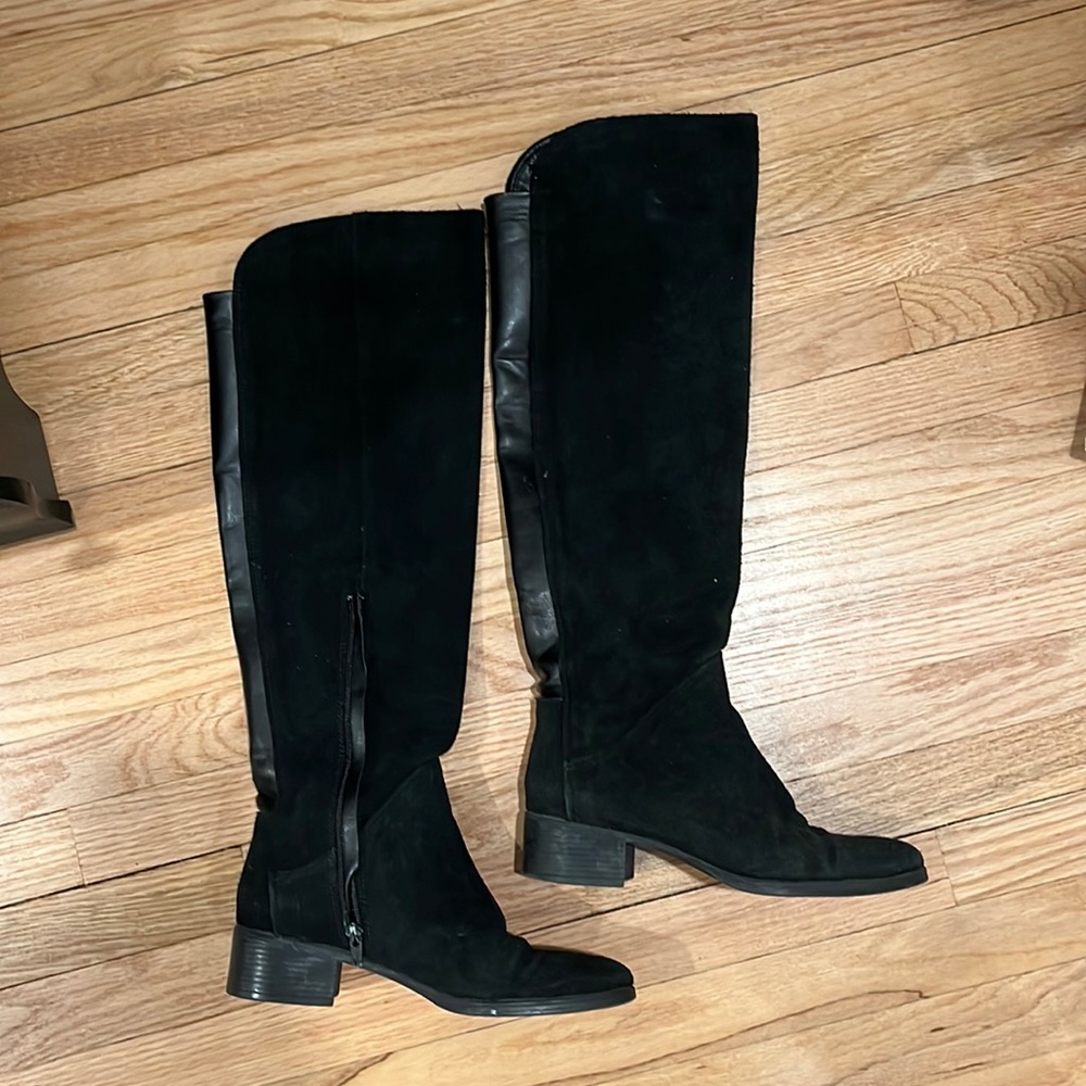 Over the knee Zara suede boots